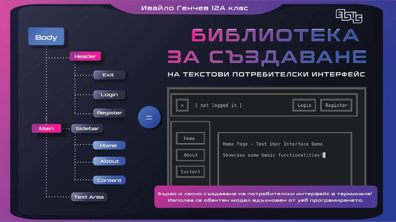 Библиотека за създаване на текстови потребителски интерфейс
